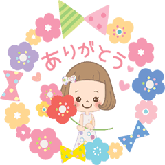 動く 前髪短めな女の子 Line スタンプ Line Store 動く 前髪短めな女の子 Line スタンプ Line Store