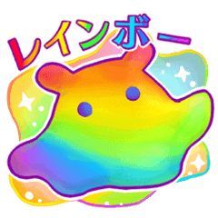 Rainbow color sticker