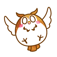 A circle Pretty owl