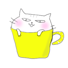 Cat went into the cup