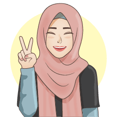 Gorgeous Hijab  Girl 1 Stiker LINE LINE STORE