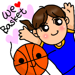 Basket team for Girls Stickers!