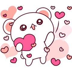 ♡愛是超級快！蓬鬆小熊 PINK♡