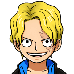 One Piece Sabo S Tea Time Line Stickers Line Store
