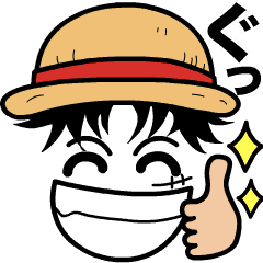 One Piece たのしい顔文字 動く Line スタンプ Line Store