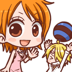 One Piece Sanji Nami Daily Sticker2 Line Stickers Line Store