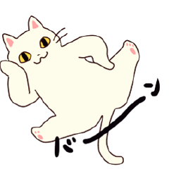 Shiratama of animation cat