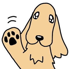 Dog stamp English Cocker Spaniel