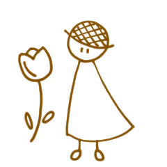 Stick figure girl