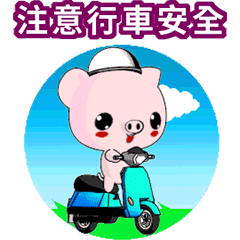Sunny Day Pig (Convenience Stickers)