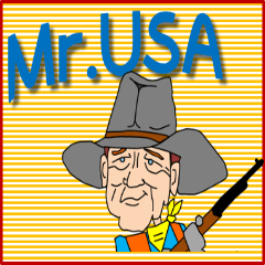 Original Mr. USA sticker