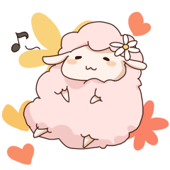 fluffy fluffy sheep girl