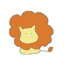 Calm Lion Sticker