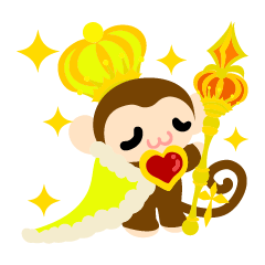 可愛いお猿さんスタンプ 3