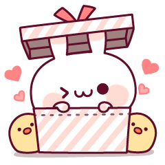 Animation of a rabbit and the chick