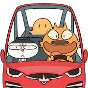 Yellow dog and lid cat