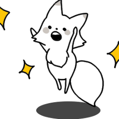 Snow fox Animated Stickers