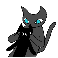 gray cat and black cat - 3rd