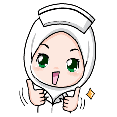 Lovely Muslimah Nurse Stiker  LINE LINE STORE