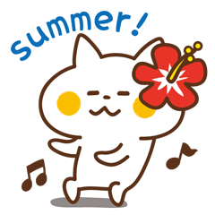 Nyanko sticker[Summer]