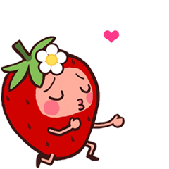 Move! The feeling of a strawberry