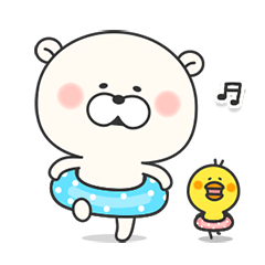 Move!KUMAMOTCHI1-Cute White Bear