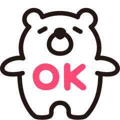 White-bear animation sticker