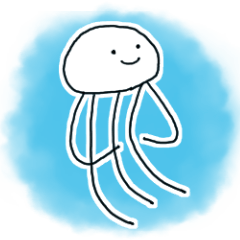 Sticker of jellyfish 2.