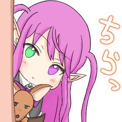 Gothic Lolita devil girl sticker