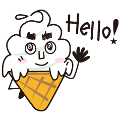 Hoo doce! ! Soft-servir sorvete de selo