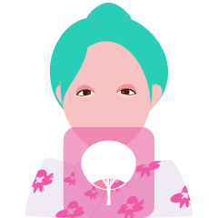 "Hana" Kimono queen avatar in summer