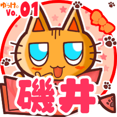 Cute cat's name sticker MY230820N28