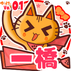 Cute cat's name sticker MY230820N30