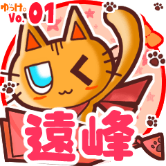Cute cat's name sticker MY240820N29