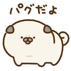 pug sticker(cute)