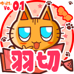 Cute cat's name sticker MY240820N15