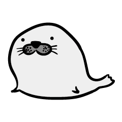 Cute seal daily life sticker