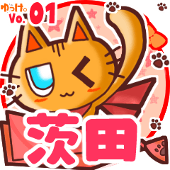 Cute cat's name sticker MY240820N06