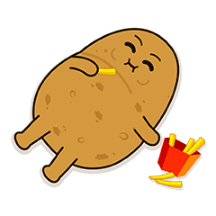 Potato King emoji stickers