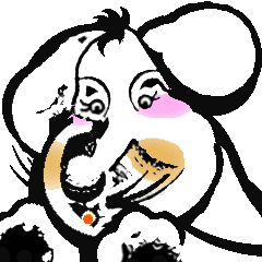 ちろん 2 木版画タッチ Line スタンプ Line Store