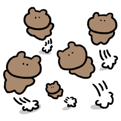 Jumping Bear Taro Line Stickers Line Store Jumping Bear Taro Line Stickers Line Store
