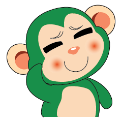 Funny Little Green Monkeys