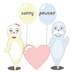 Seals Couple Love (Sunny and Powsan)