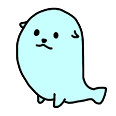 cute blue seal