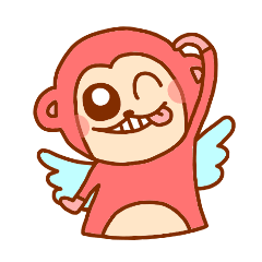 smile angel monkey