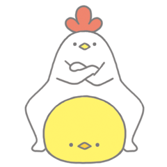 ヘンテコにわとりとひよこ Line スタンプ Line Store