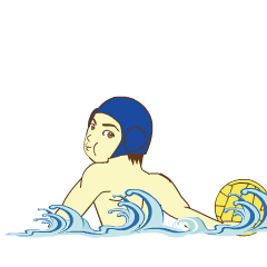 Moving Water Polo player 2