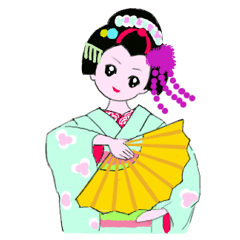 Colorful kimono beauty Maiko Hen