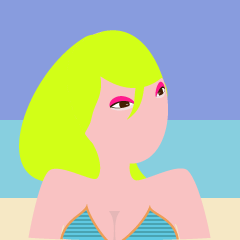 "Aki" surfer queen avatar