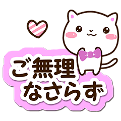 Very Cute White Cat Civility Line Stickers Line Store Very Cute White Cat Civility Line Stickers Line Store